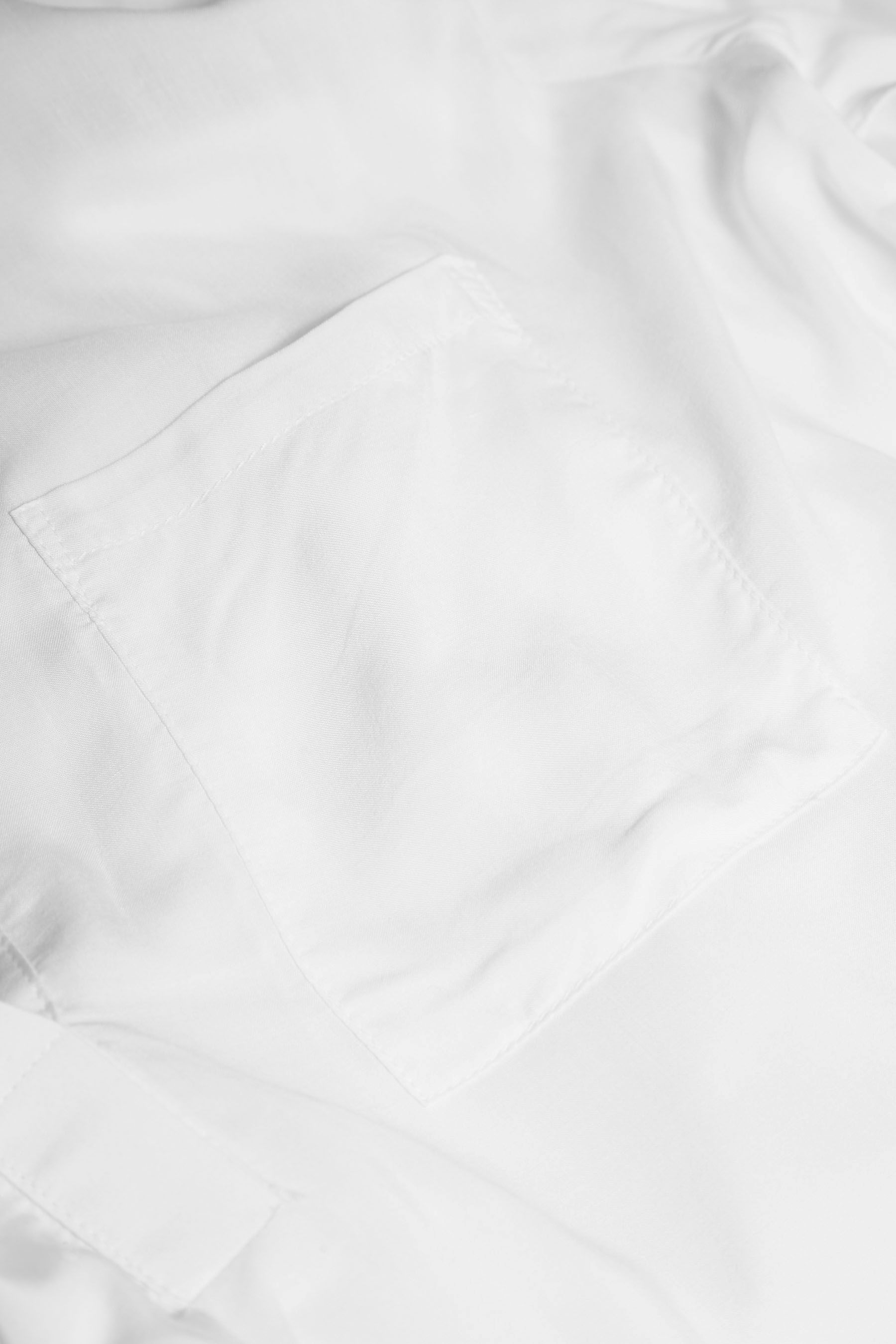 F4585 Sexy Translucent Deep V Neck White Swimsuit Cover Up Dress with Pocket